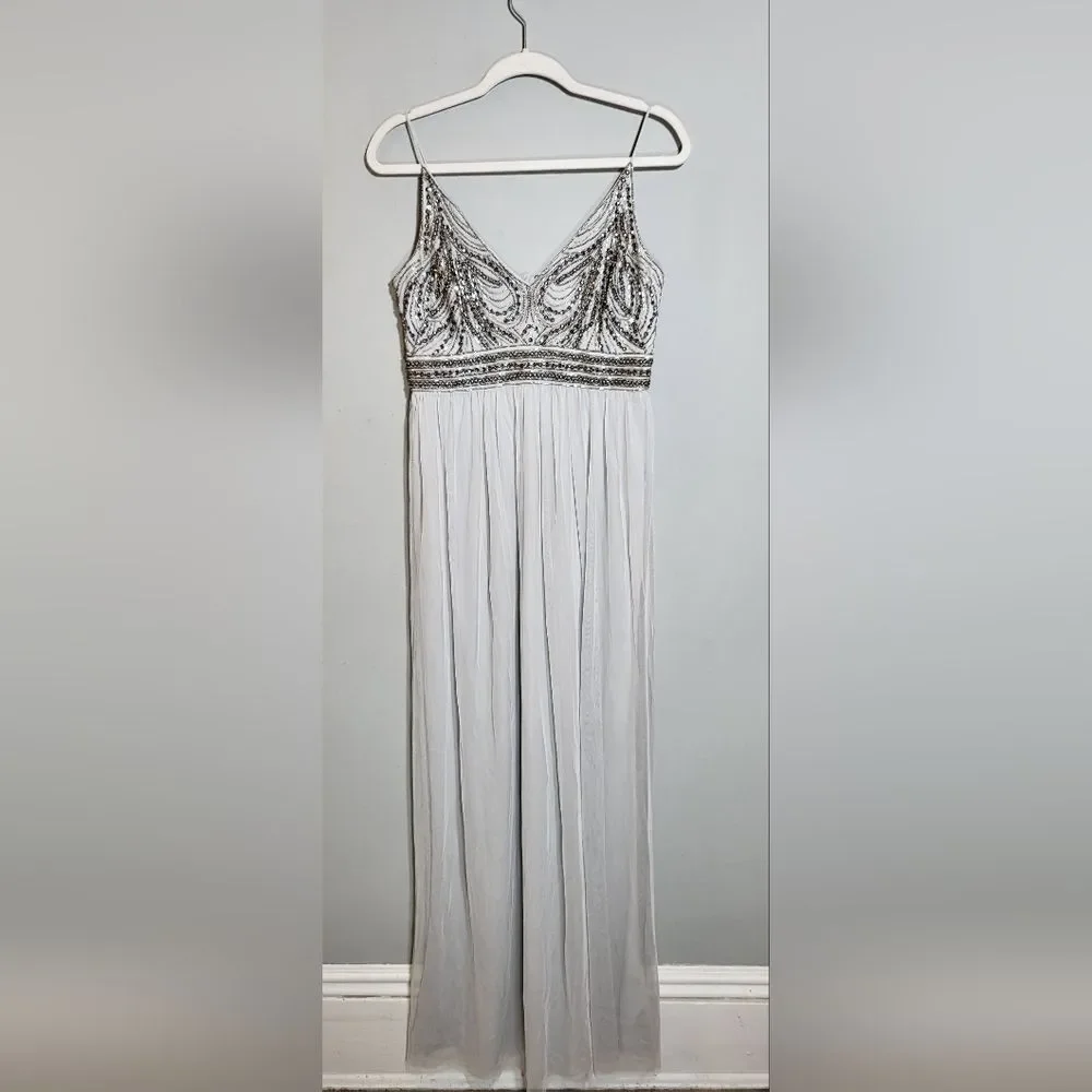 BHLDN NWOT Vilette Maxi Gown | Flowy Chiffon Lined Skirt | Size 6 | Romantic